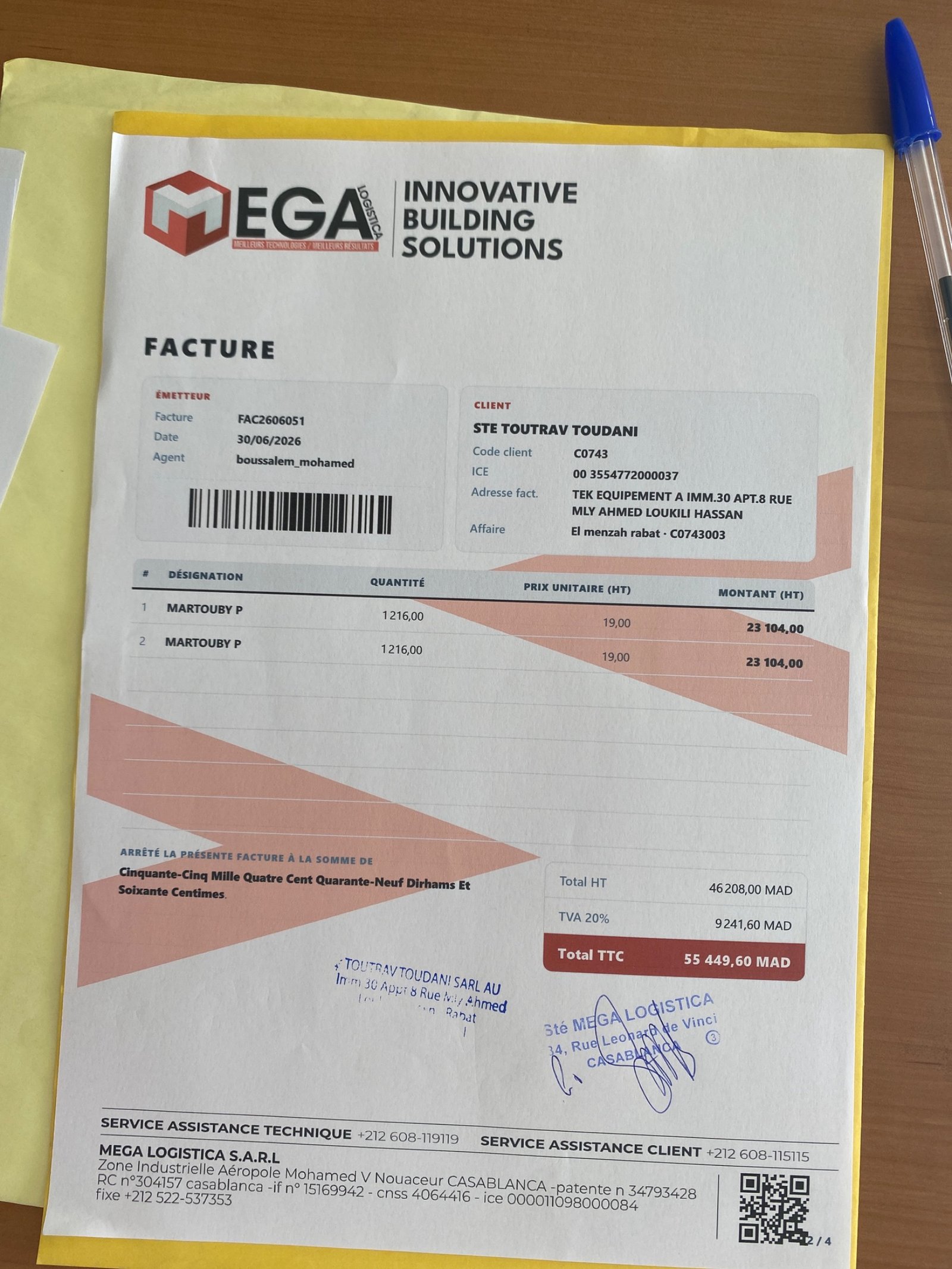 Image facture