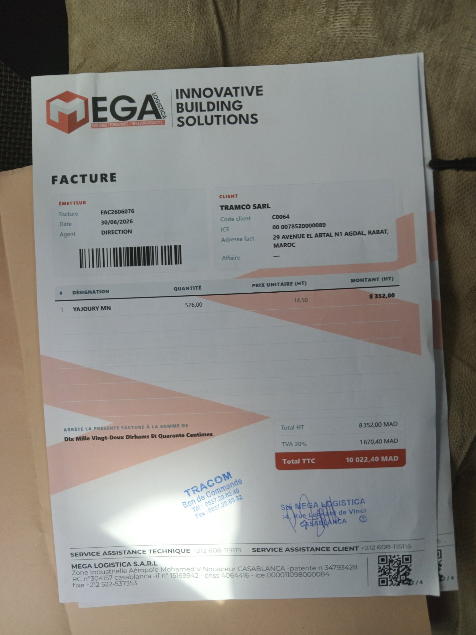 Image facture