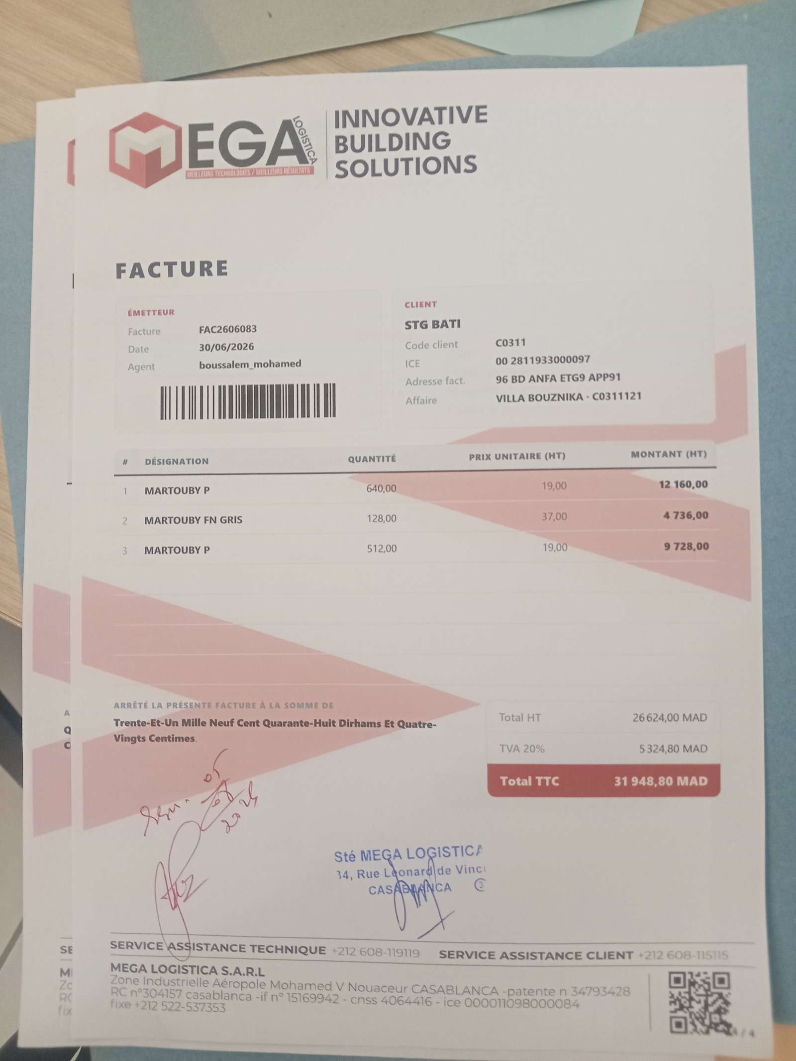 Image facture
