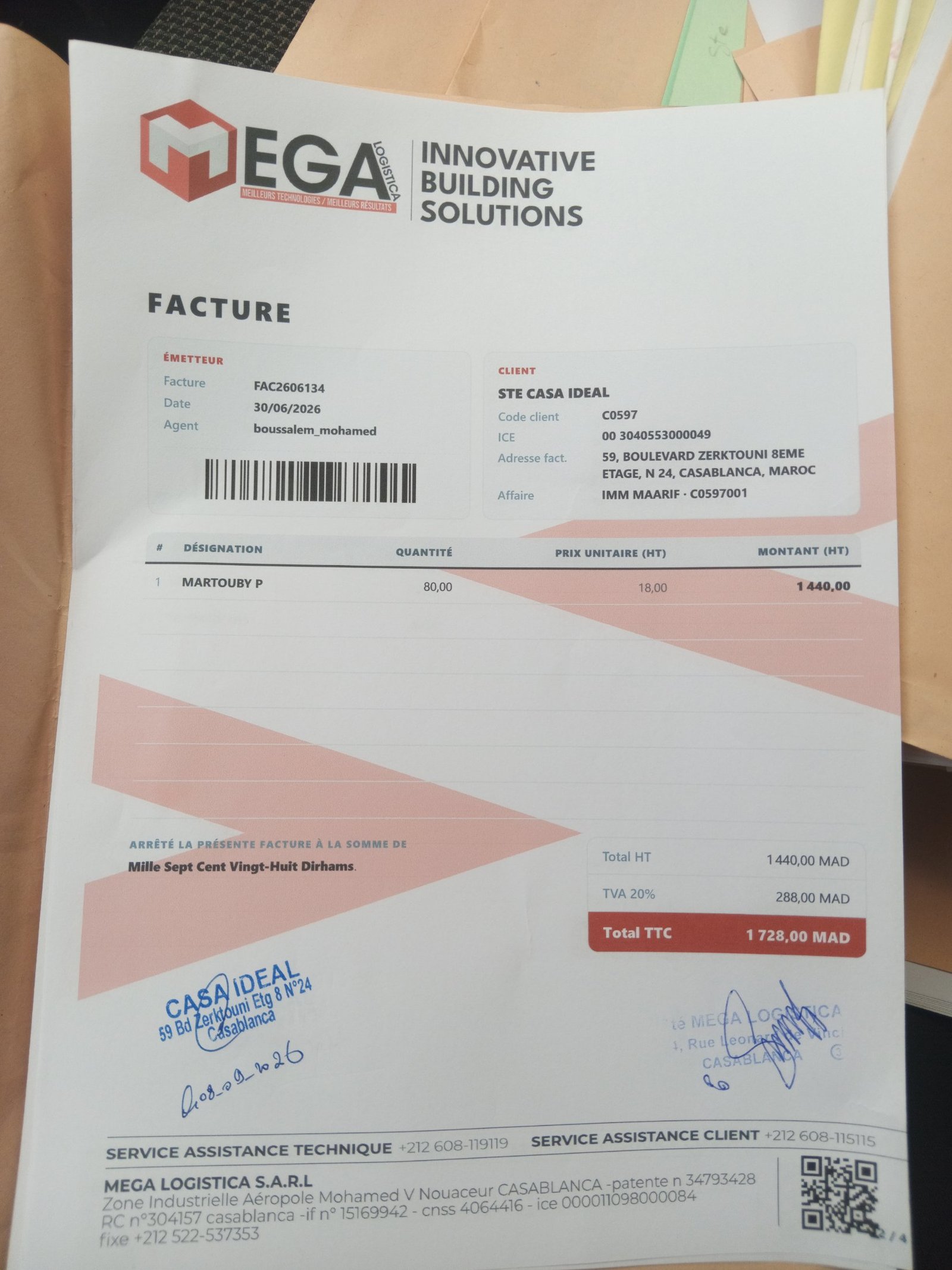 Image facture
