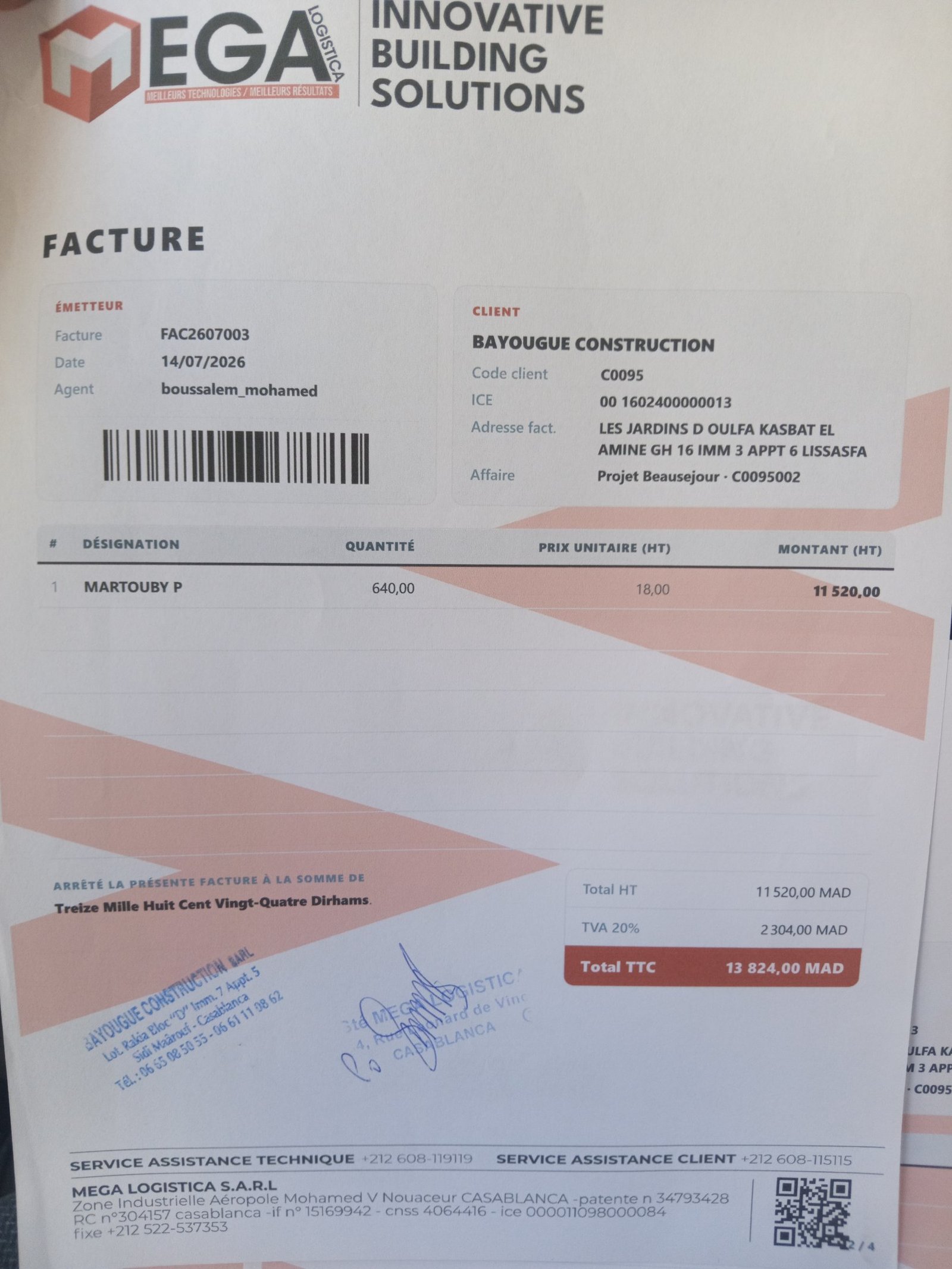 Image facture