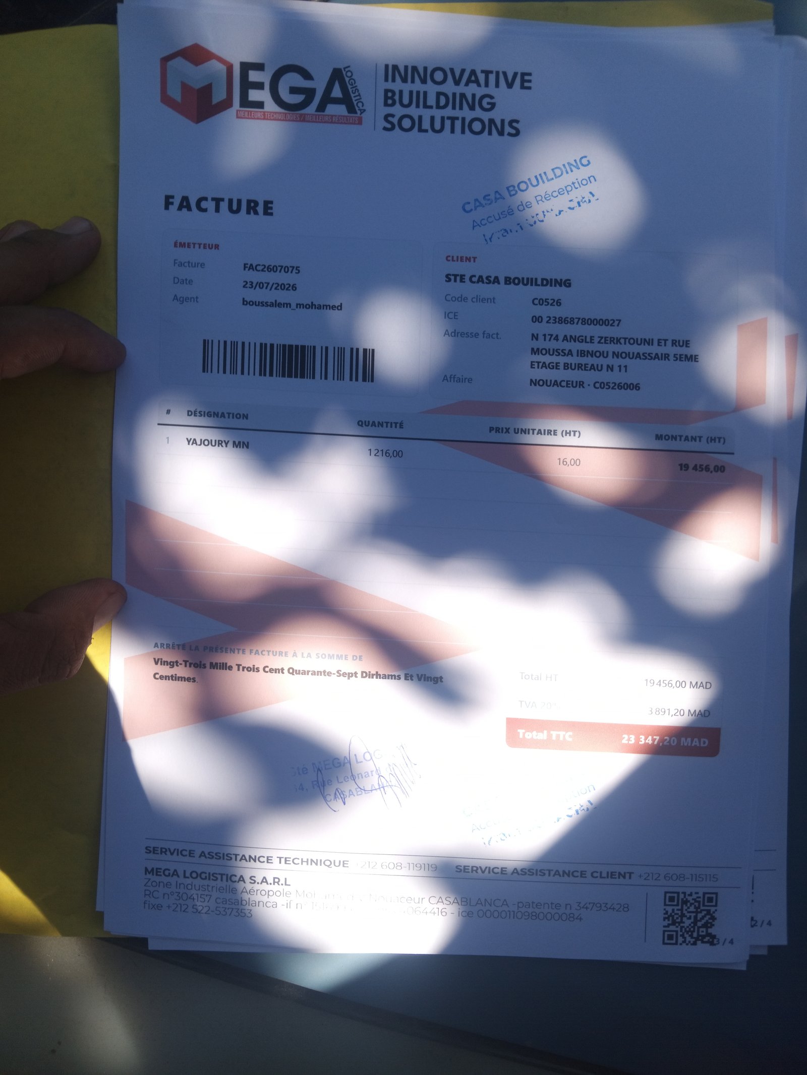 Image facture