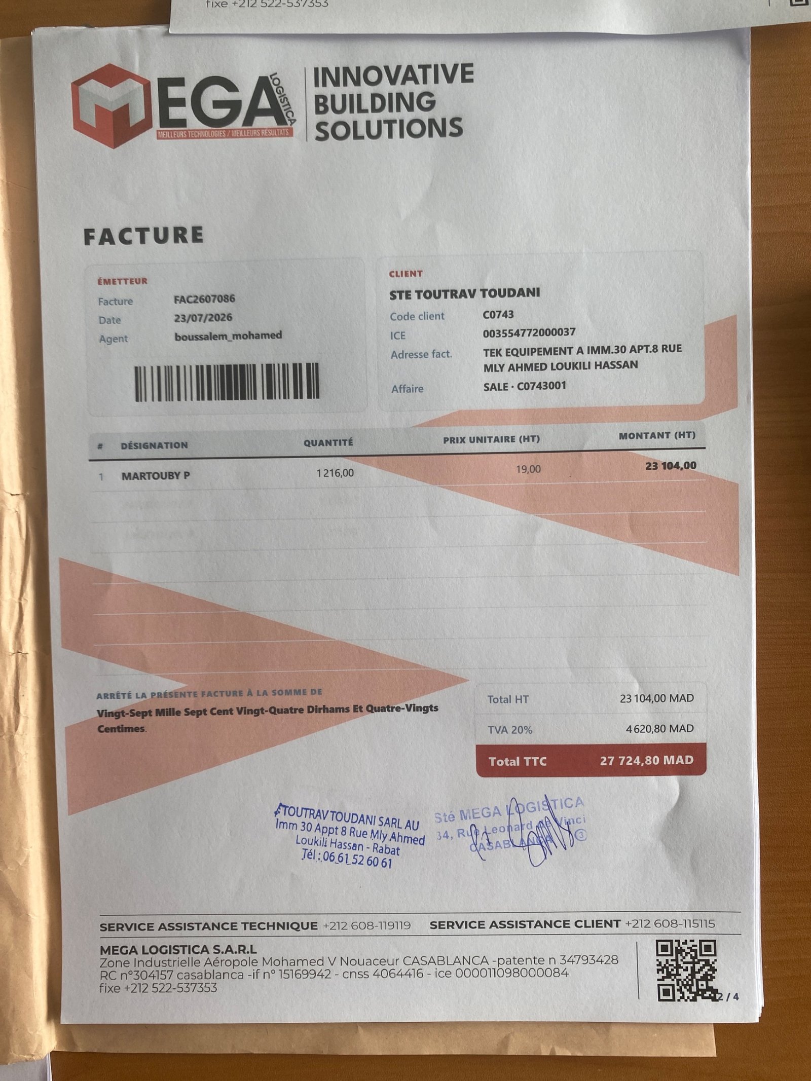 Image facture