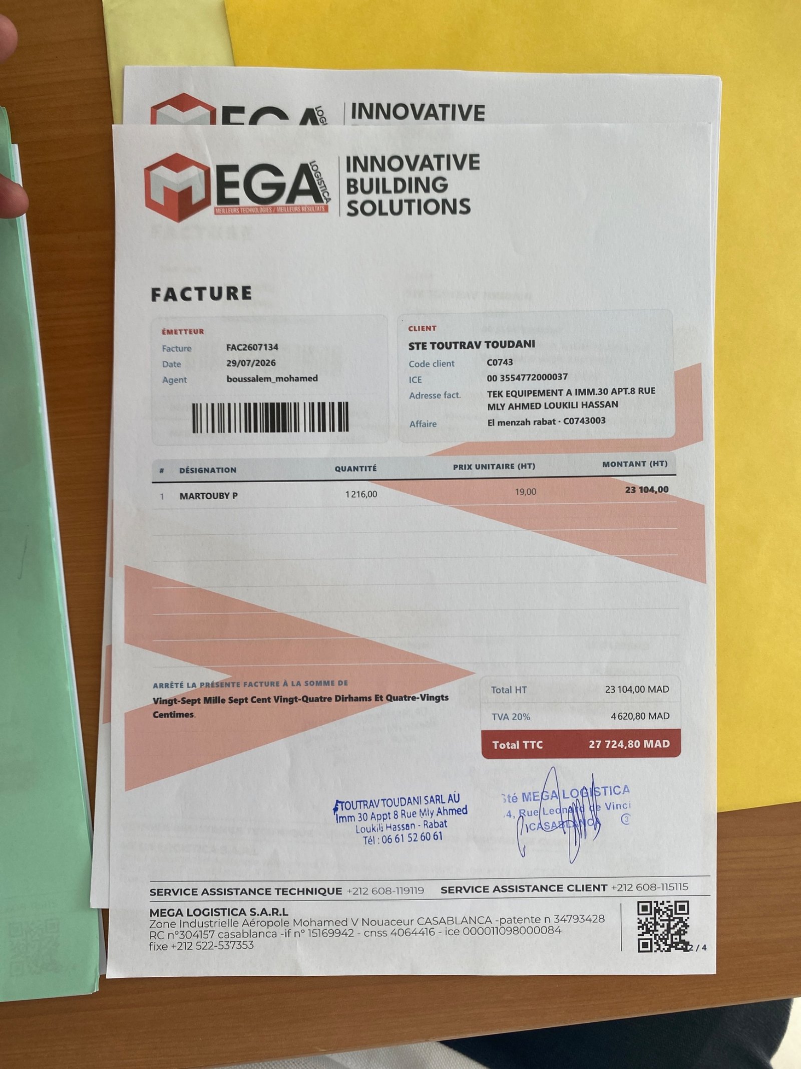 Image facture