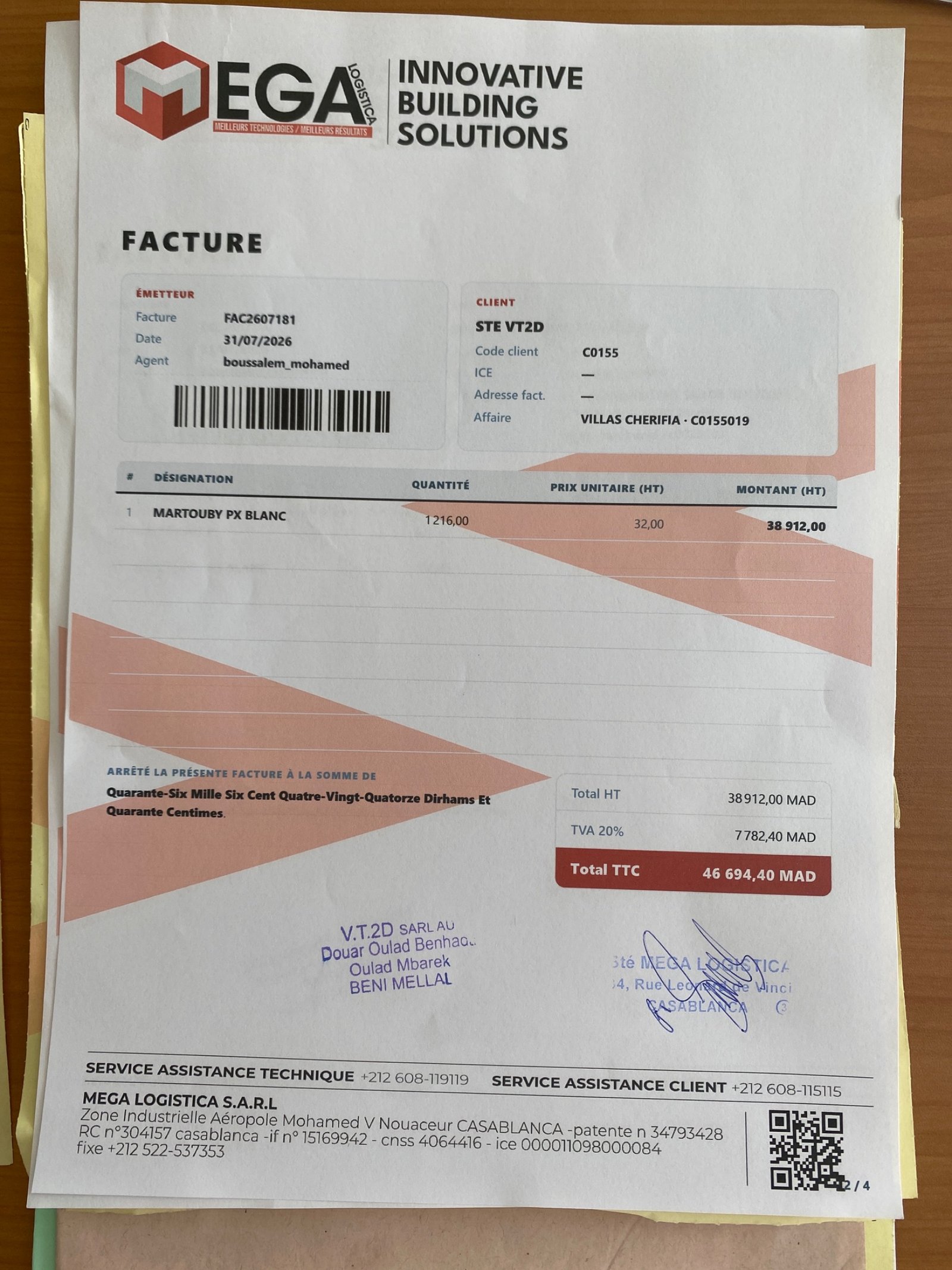 Image facture