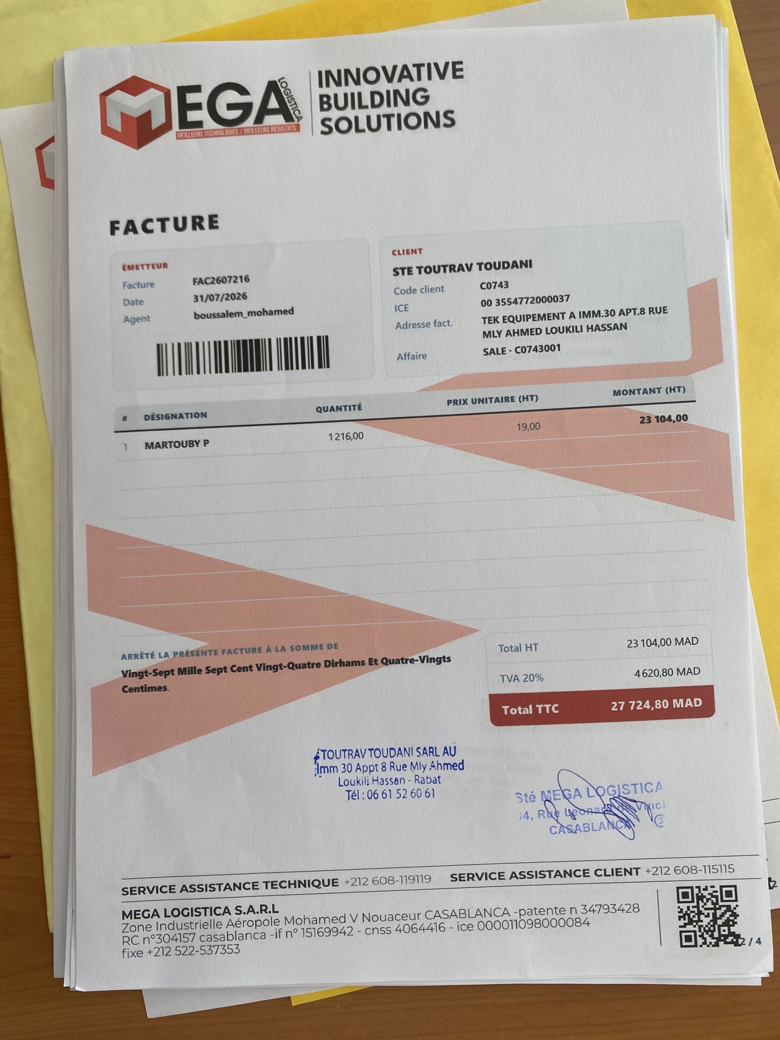 Image facture