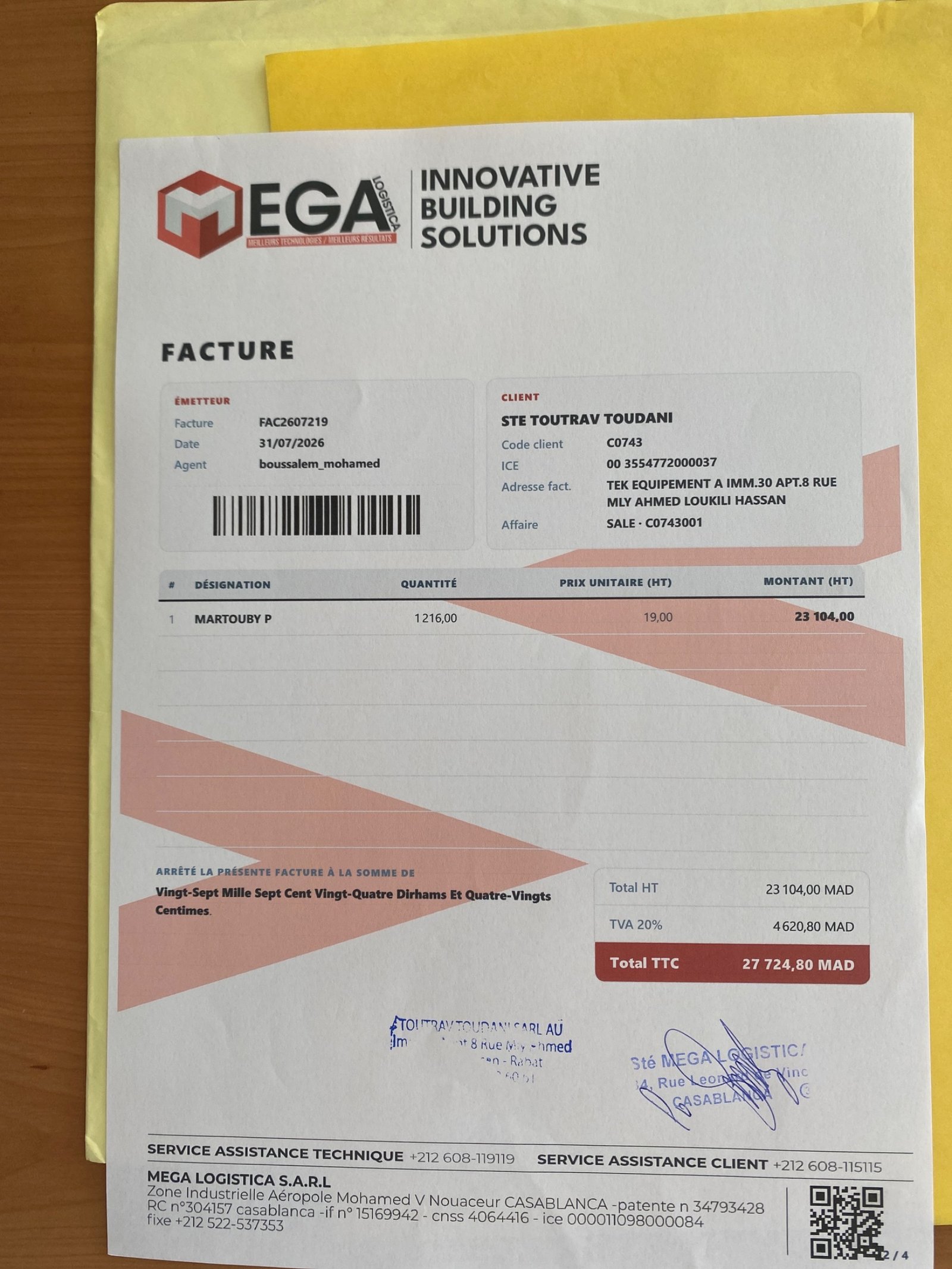 Image facture