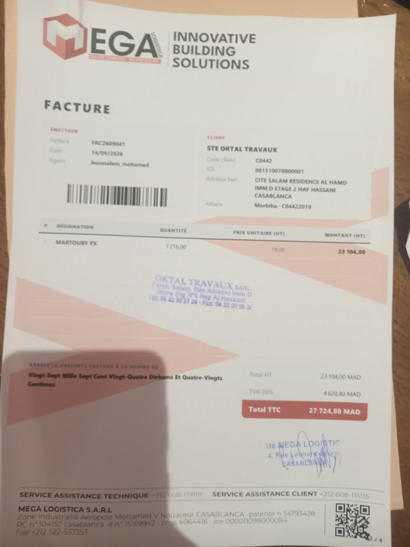 Image facture