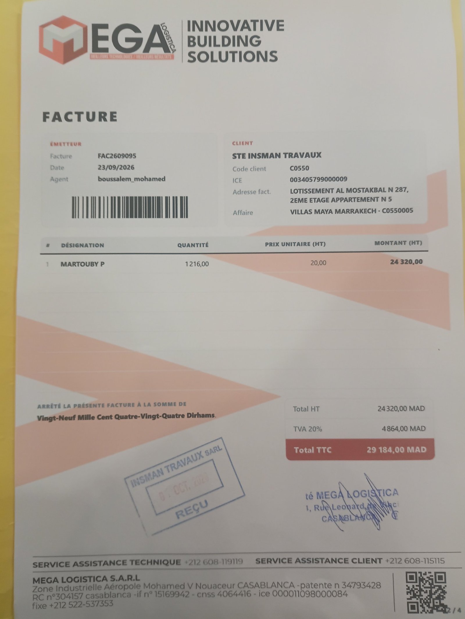Image facture