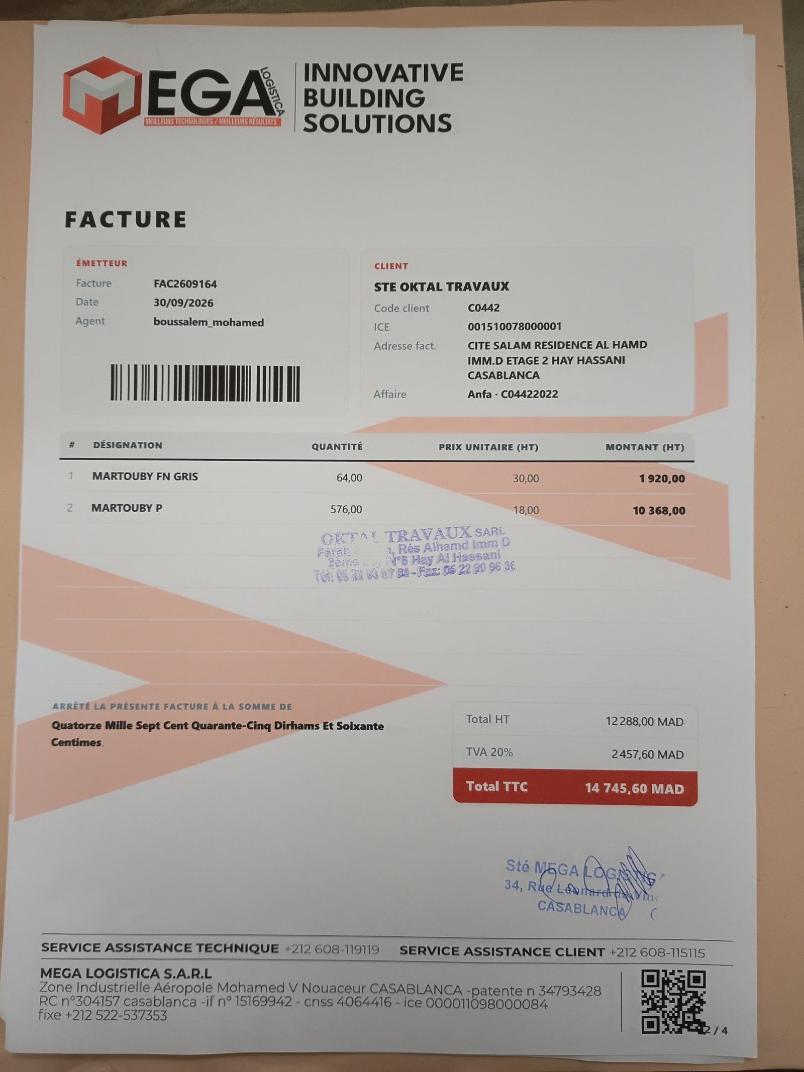 Image facture