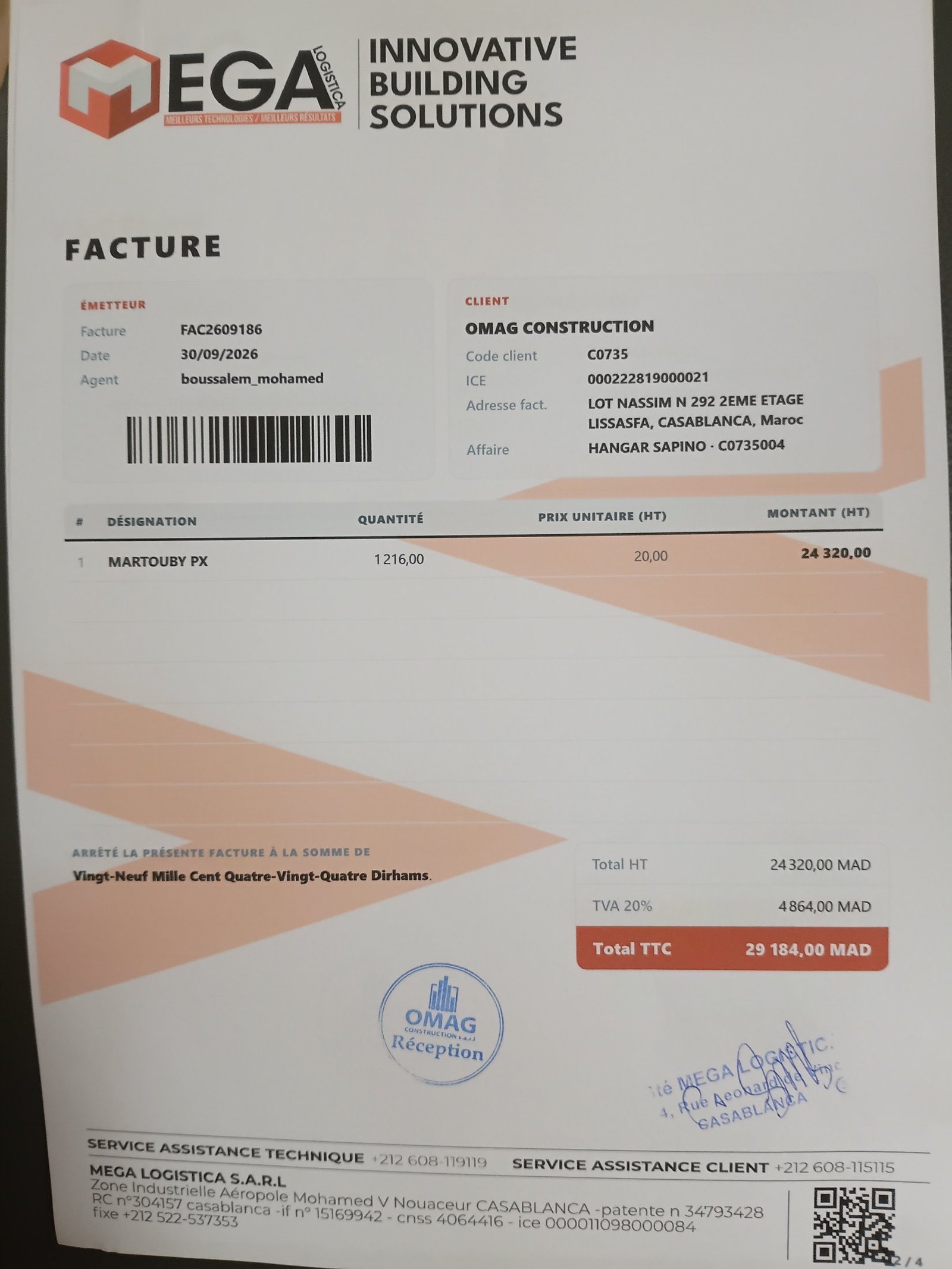 Image facture