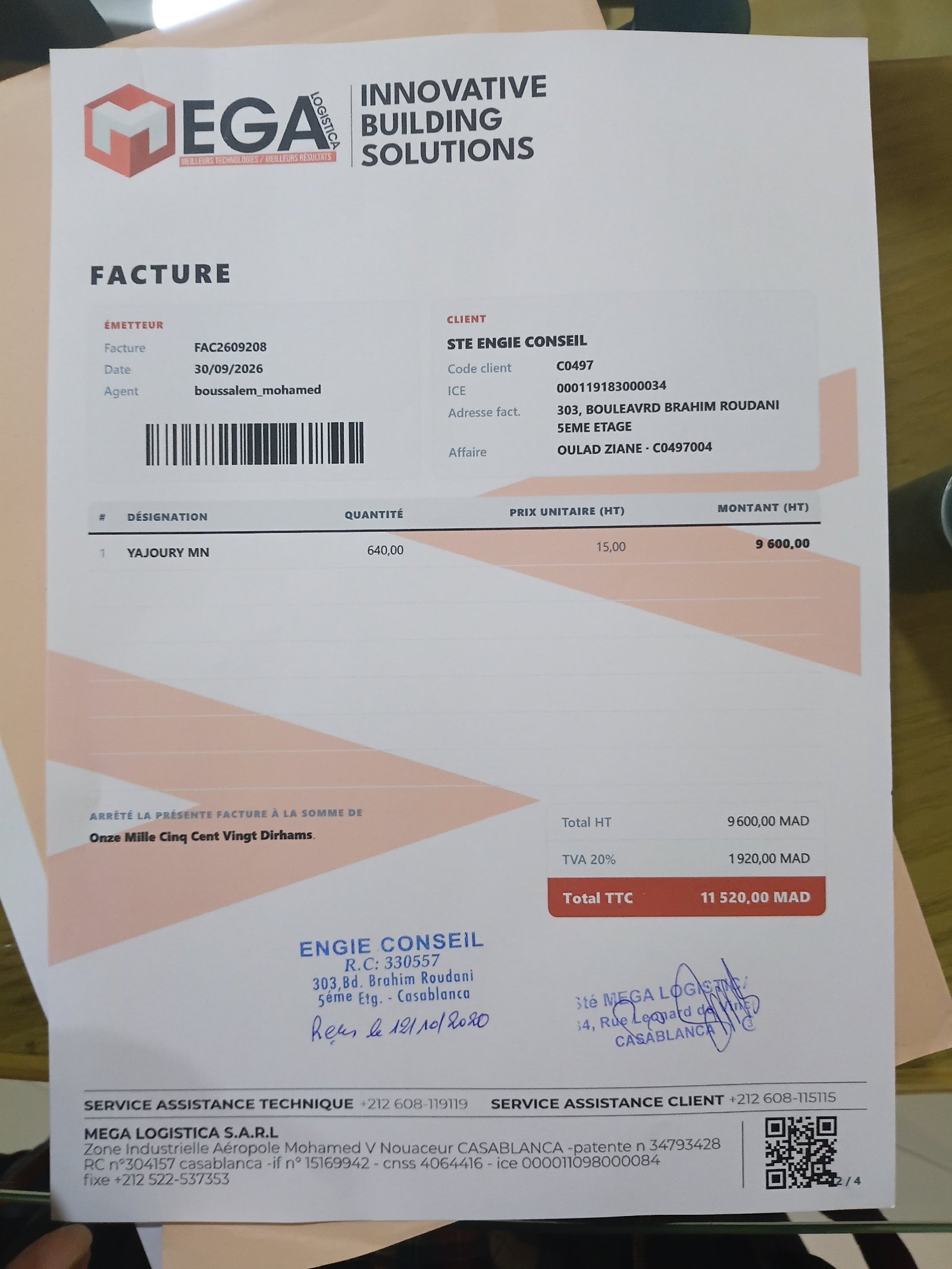 Image facture