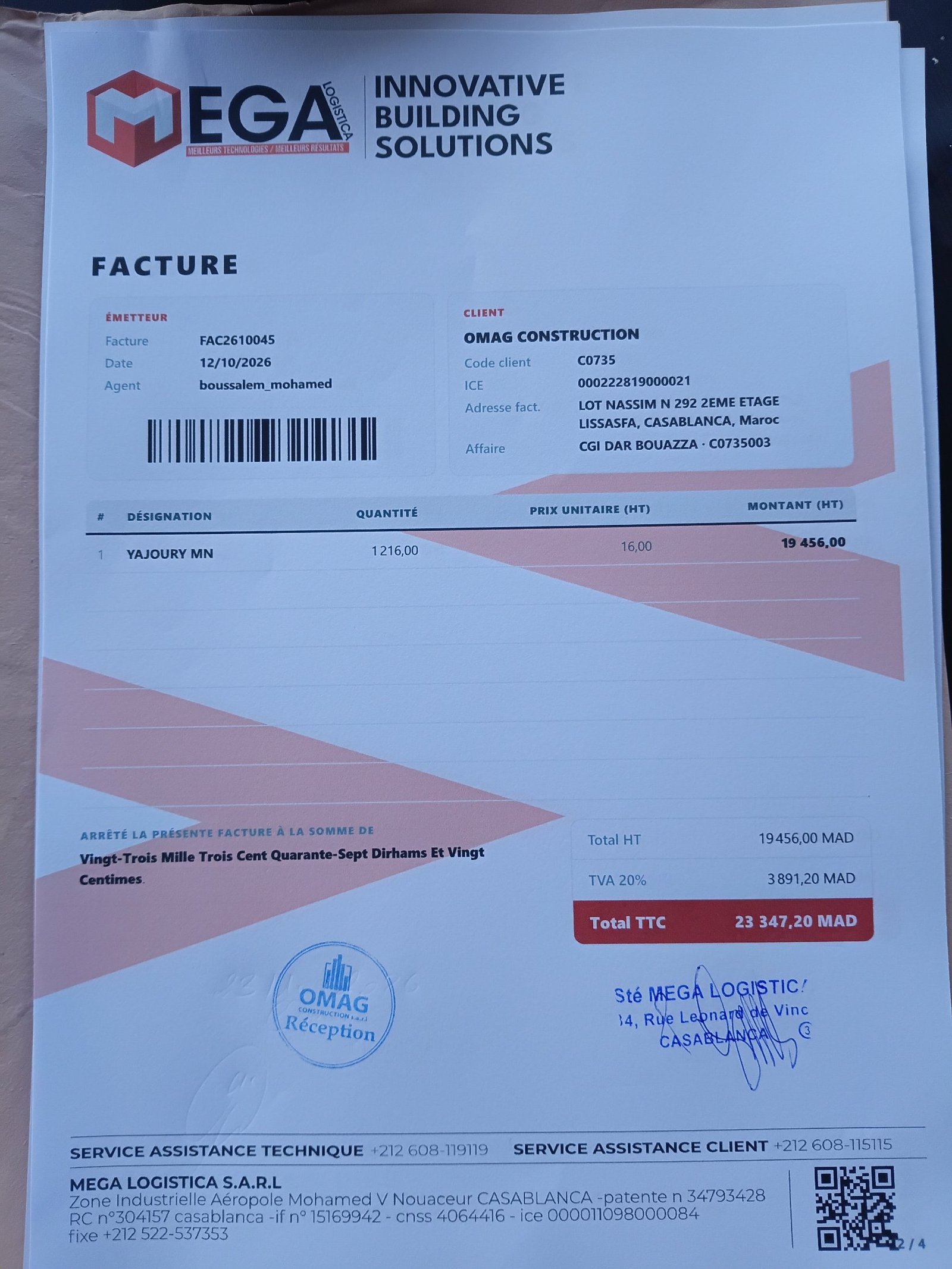 Image facture