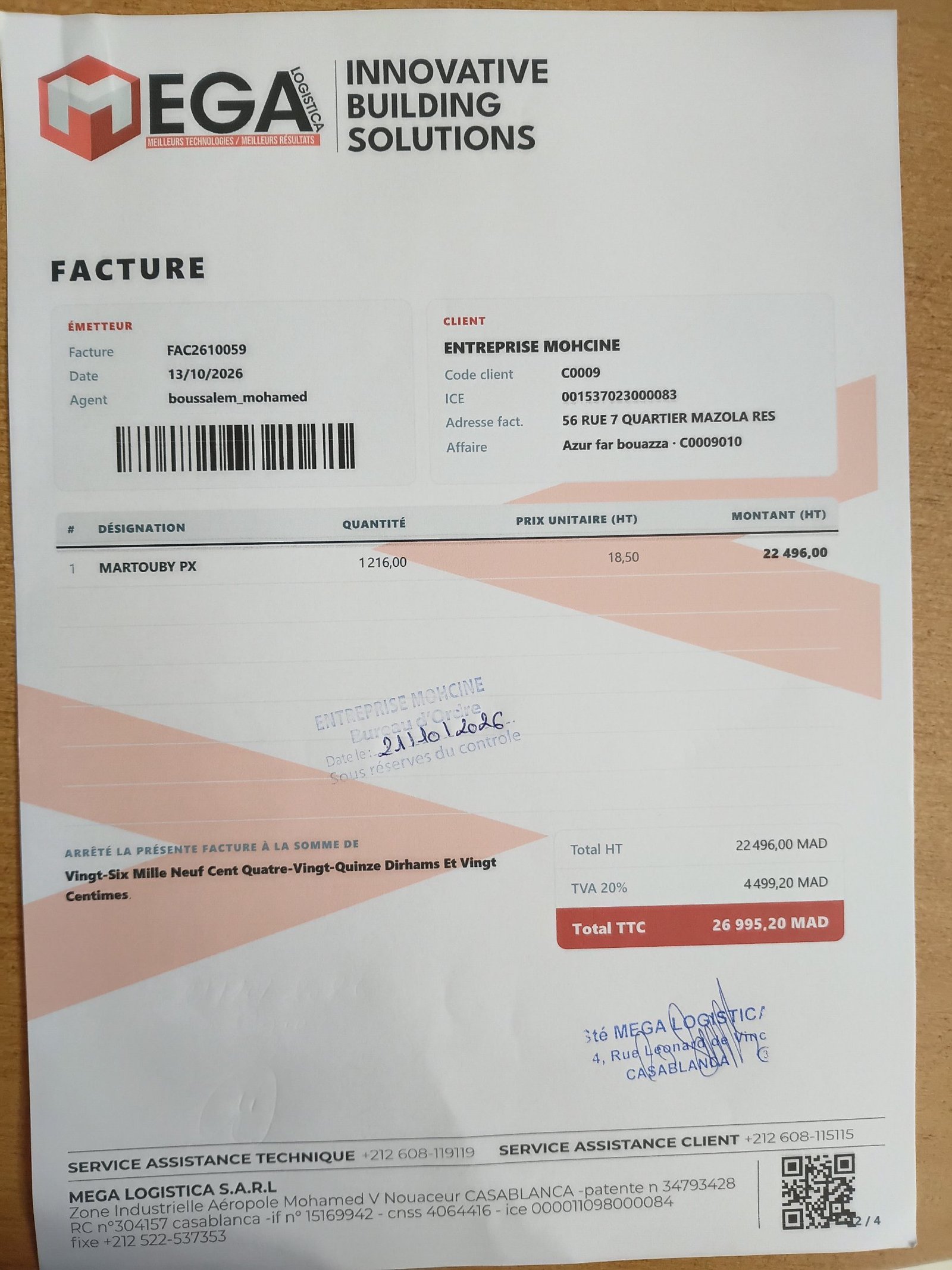 Image facture