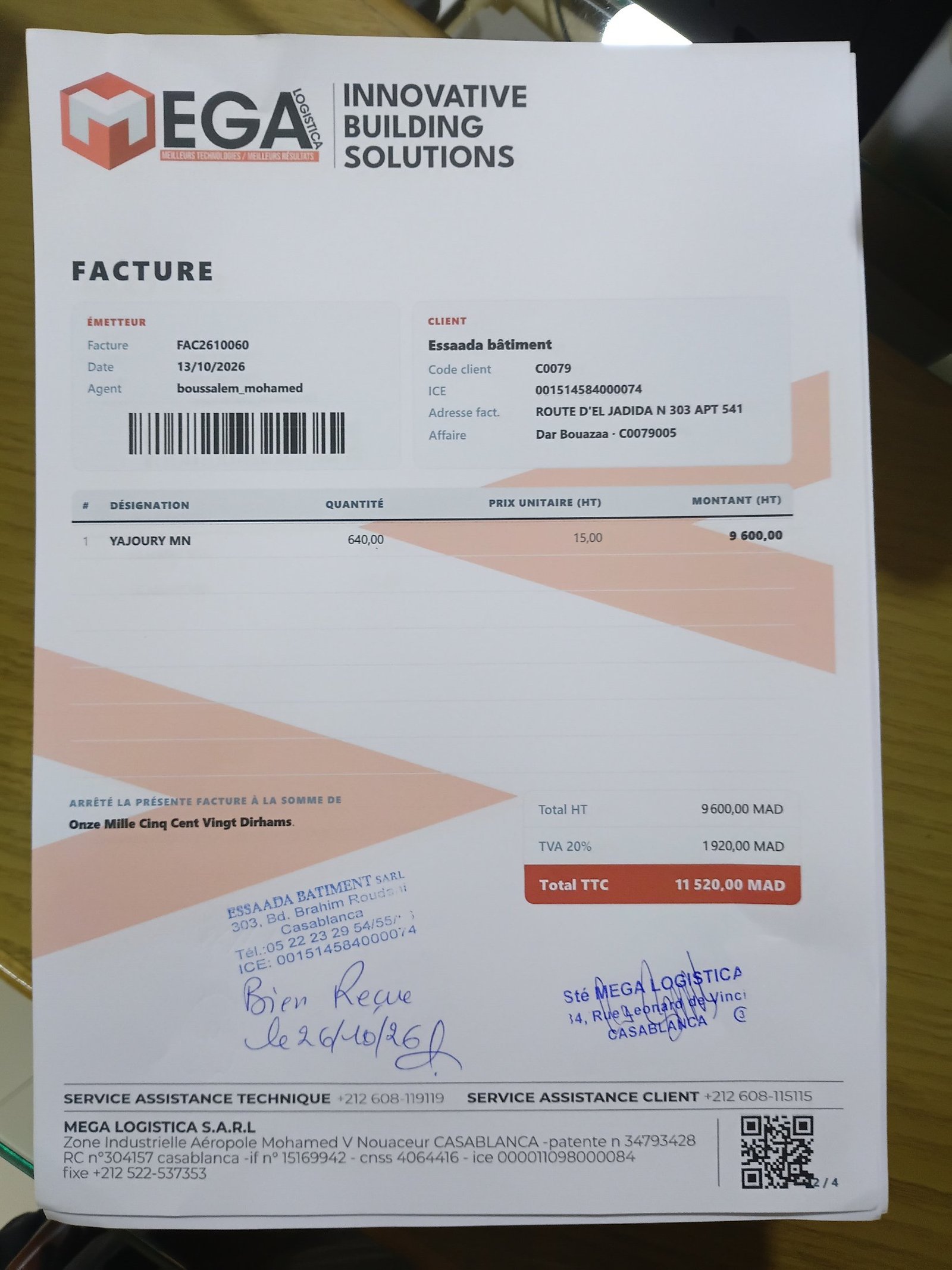 Image facture