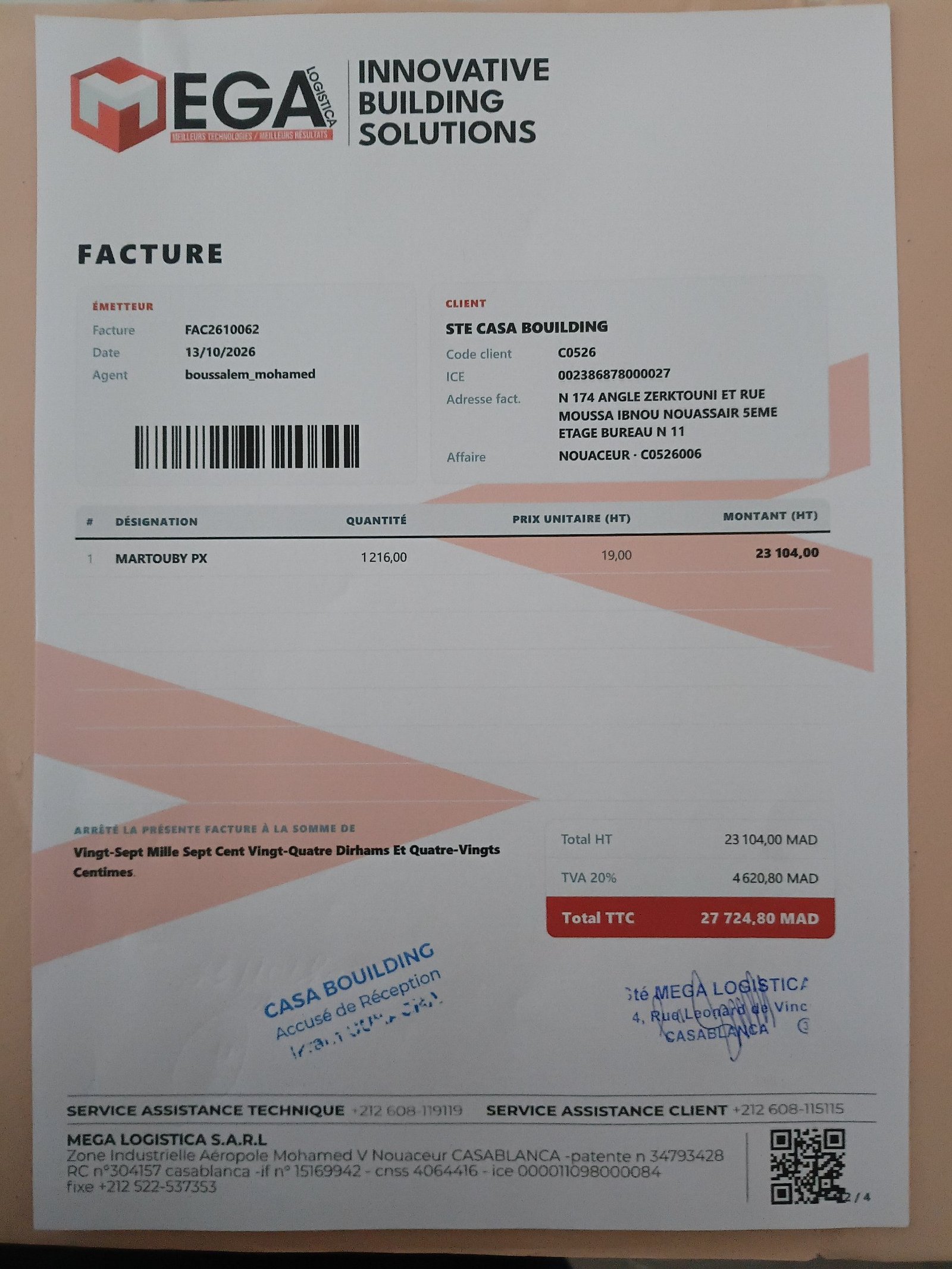 Image facture
