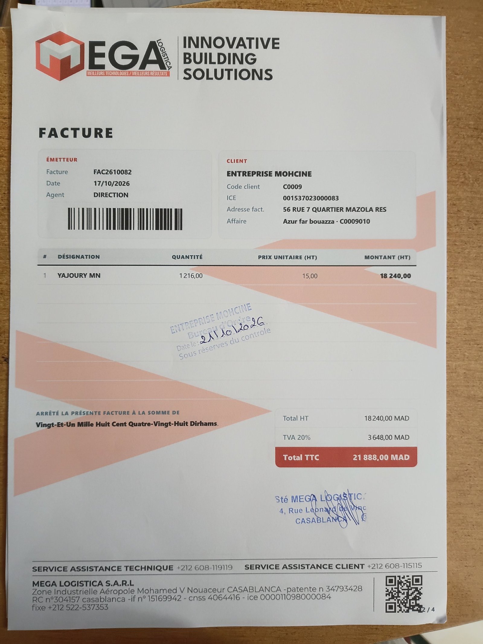 Image facture